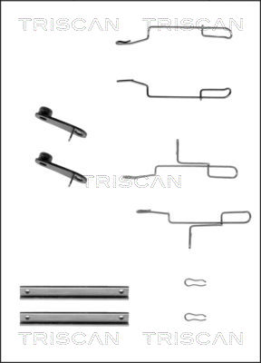 TRISCAN Tartozékkészlet, tárcsafékbetét 8105101589_TRIS