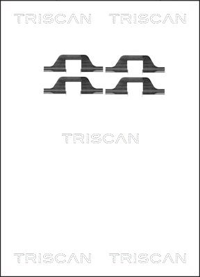 TRISCAN Tartozékkészlet, tárcsafékbetét 8105101591_TRIS