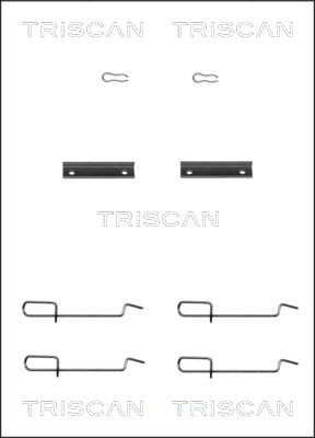 TRISCAN Tartozékkészlet, tárcsafékbetét 8105101592_TRIS