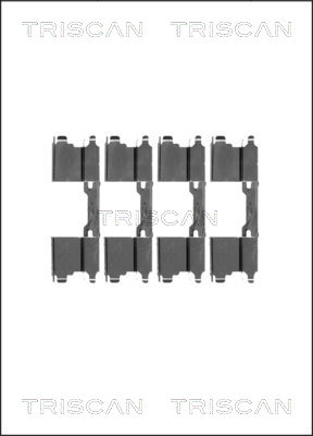 TRISCAN Tartozékkészlet, tárcsafékbetét 8105101599_TRIS