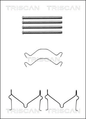 TRISCAN Tartozékkészlet, tárcsafékbetét 8105101604_TRIS