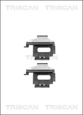 TRISCAN Tartozékkészlet, tárcsafékbetét 8105101625_TRIS