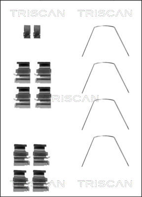 TRISCAN Tartozékkészlet, tárcsafékbetét 8105101636_TRIS