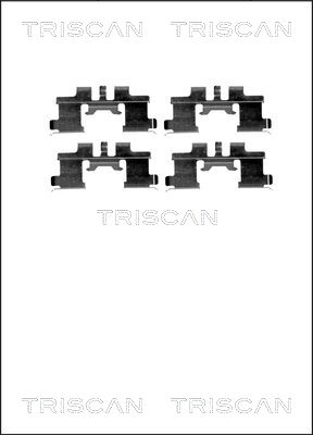 TRISCAN Tartozékkészlet, tárcsafékbetét 8105101641_TRIS