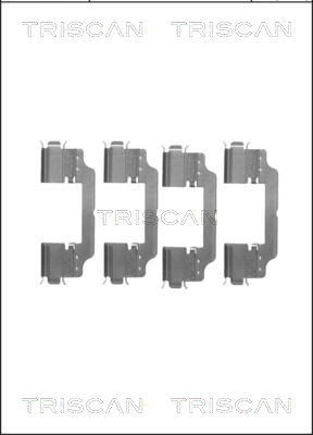 TRISCAN Tartozékkészlet, tárcsafékbetét 8105101647_TRIS