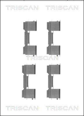 TRISCAN Tartozékkészlet, tárcsafékbetét 8105101650_TRIS