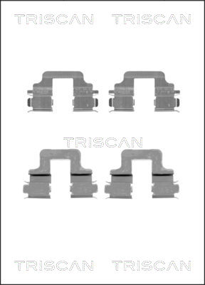 TRISCAN Tartozékkészlet, tárcsafékbetét 8105101652_TRIS