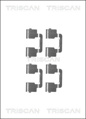 TRISCAN Tartozékkészlet, tárcsafékbetét 8105101653_TRIS