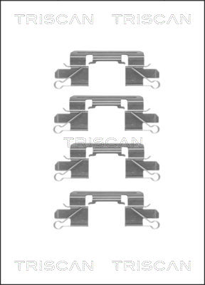 TRISCAN Tartozékkészlet, tárcsafékbetét 8105101657_TRIS