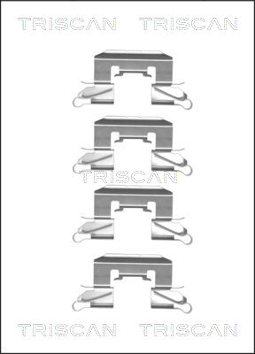 TRISCAN Tartozékkészlet, tárcsafékbetét 8105101658_TRIS