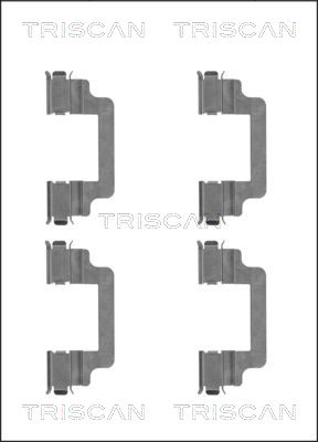 TRISCAN Tartozékkészlet, tárcsafékbetét 8105101659_TRIS