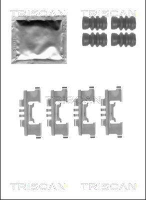 TRISCAN Tartozékkészlet, tárcsafékbetét 8105101661_TRIS