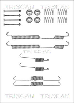 TRISCAN Tartozékkészlet, fékpofa 8105102580_TRIS