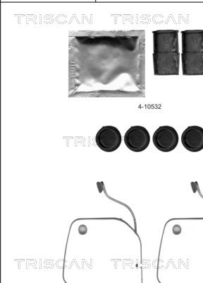 TRISCAN Tartozékkészlet, tárcsafékbetét 8105111623_TRIS