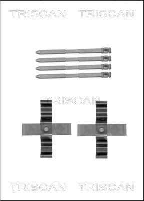 TRISCAN Tartozékkészlet, tárcsafékbetét 8105111624_TRIS