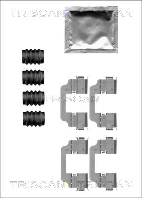 TRISCAN Tartozékkészlet, tárcsafékbetét 8105111626_TRIS