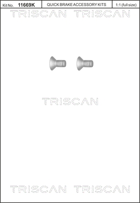 TRISCAN Csavar, féktárcsához 8105116010_TRIS