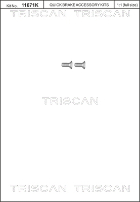 TRISCAN Csavar, féktárcsához 8105116012_TRIS