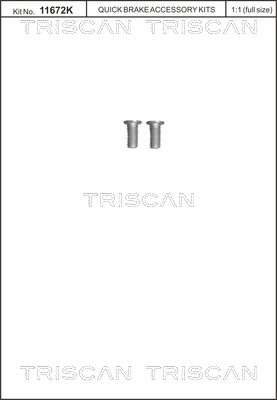 TRISCAN Csavar, féktárcsához 8105116013_TRIS