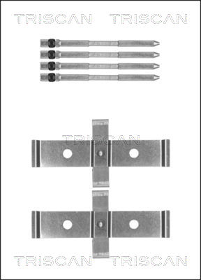 TRISCAN Tartozékkészlet, tárcsafékbetét 8105121570_TRIS