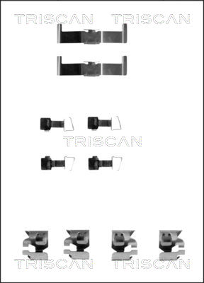 TRISCAN Tartozékkészlet, tárcsafékbetét 8105131159_TRIS