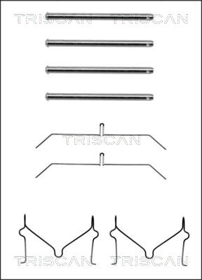 TRISCAN Tartozékkészlet, tárcsafékbetét 8105131598_TRIS