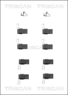 TRISCAN Tartozékkészlet, tárcsafékbetét 8105131618_TRIS