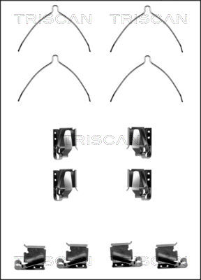 TRISCAN Tartozékkészlet, tárcsafékbetét 8105131619_TRIS