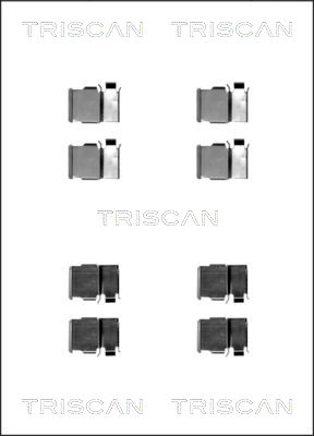 TRISCAN Tartozékkészlet, tárcsafékbetét 8105131620_TRIS