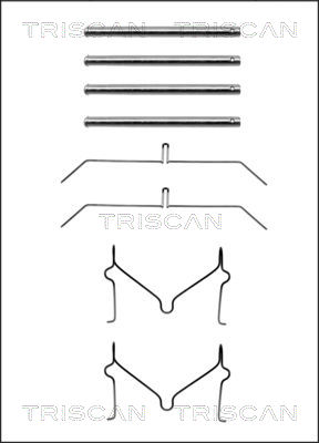 TRISCAN Tartozékkészlet, tárcsafékbetét 8105131621_TRIS