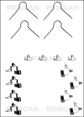 TRISCAN Tartozékkészlet, tárcsafékbetét 8105131622_TRIS