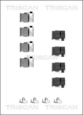 TRISCAN Tartozékkészlet, tárcsafékbetét 8105131624_TRIS