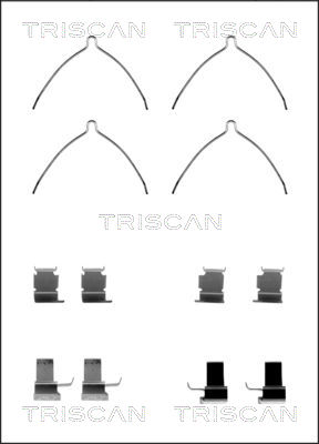 TRISCAN Tartozékkészlet, tárcsafékbetét 8105131629_TRIS