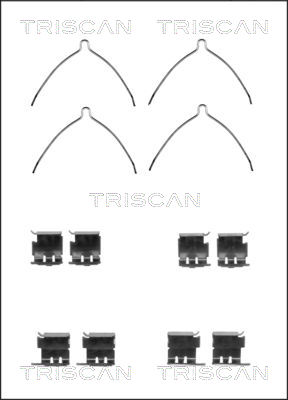 TRISCAN Tartozékkészlet, tárcsafékbetét 8105131630_TRIS