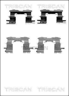 TRISCAN Tartozékkészlet, tárcsafékbetét 8105131637_TRIS