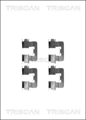 TRISCAN Tartozékkészlet, tárcsafékbetét 8105131641_TRIS