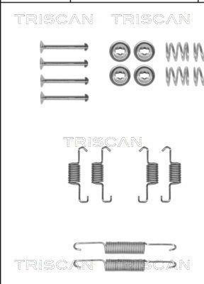 TRISCAN Tartozékkészlet, fékpofa 8105132593_TRIS