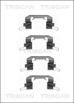 TRISCAN Tartozékkészlet, tárcsafékbetét 8105141596_TRIS