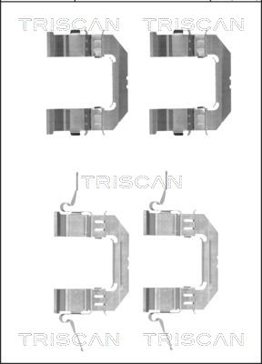 TRISCAN Tartozékkészlet, tárcsafékbetét 8105141600_TRIS