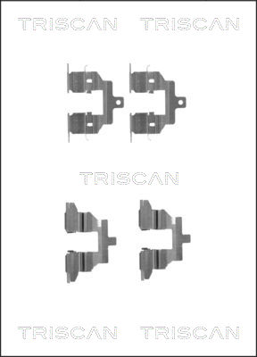 TRISCAN Tartozékkészlet, tárcsafékbetét 8105141602_TRIS