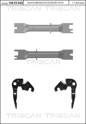 TRISCAN Utánállító készlet, dobfék 8105141701_TRIS