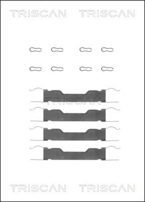 TRISCAN Tartozékkészlet, tárcsafékbetét 8105151347_TRIS