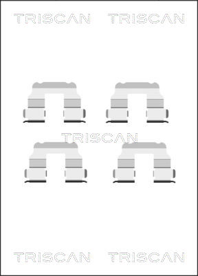 TRISCAN Tartozékkészlet, tárcsafékbetét 8105151350_TRIS