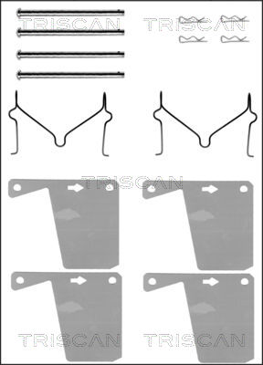 TRISCAN Tartozékkészlet, tárcsafékbetét 8105161393_TRIS