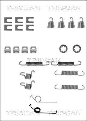 TRISCAN Tartozékkészlet, fékpofa 8105162046_TRIS