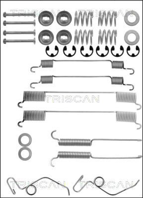 TRISCAN Tartozékkészlet, fékpofa 8105162510_TRIS