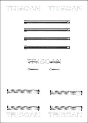 TRISCAN Tartozékkészlet, tárcsafékbetét 8105171003_TRIS