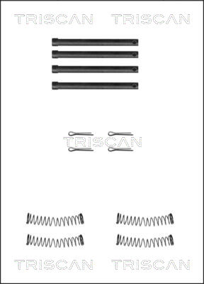 TRISCAN Tartozékkészlet, tárcsafékbetét 8105171005_TRIS