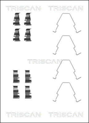 TRISCAN Tartozékkészlet, tárcsafékbetét 8105181002_TRIS