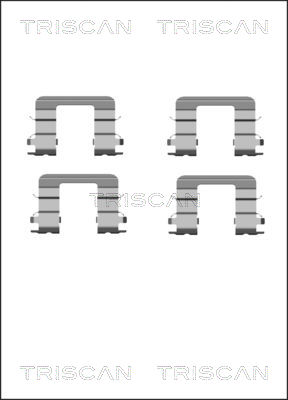 TRISCAN Tartozékkészlet, tárcsafékbetét 8105181007_TRIS